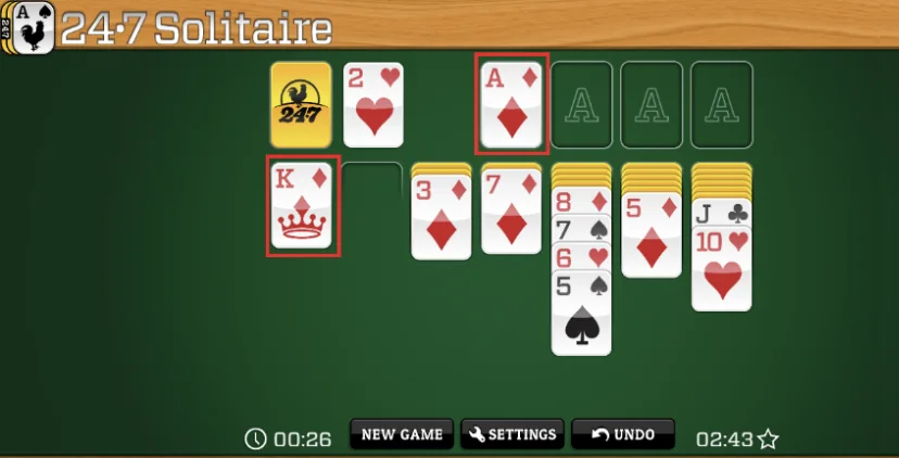 Solitaire google full screen